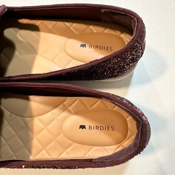 Birdies The Swift Rose Sparkle Slip On Sneaker Pink Glitter Ombré, Size 8 - Picture 7 of 10